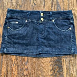 Express X2 size 4 denim mini skirt
